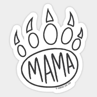 Mama Bear Print © GraphicLoveShop Sticker